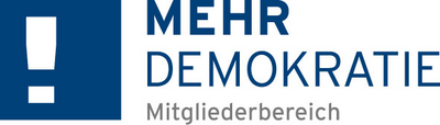Logo Mehr Demokratie für Mitgliederbereich